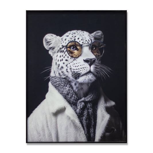 Framed Art - Cool Leopard