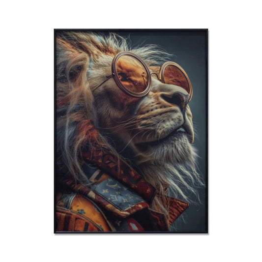 Framed Art - Cool Lion