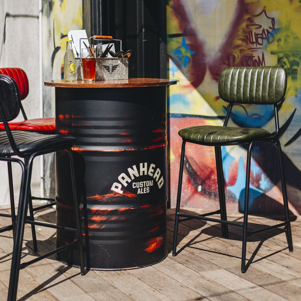 Bar Stool - Datsun Barstool Vintage Black