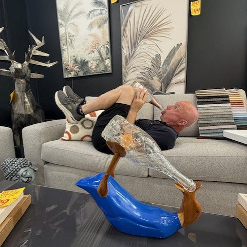 Drinking Duck Bottle Holder - Blue