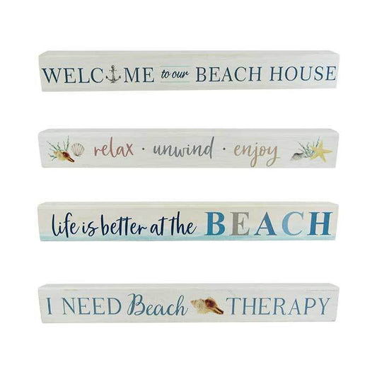 Sign - Beach Block Word Art - Choose Your Favourite