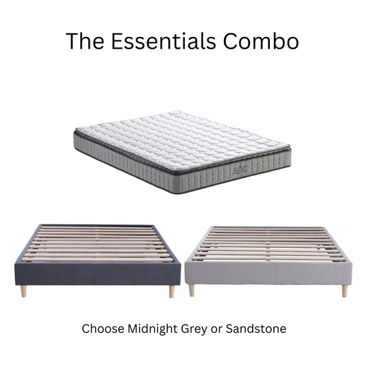 Essentials Value Queen Combo - Lunar Queen Mattress & Takapuna Base