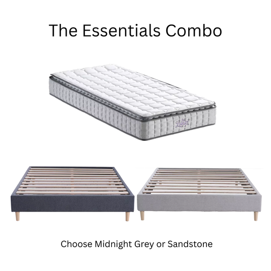 Essentials Value King Single Combo - Lunar King Single Mattress & Takapuna Base