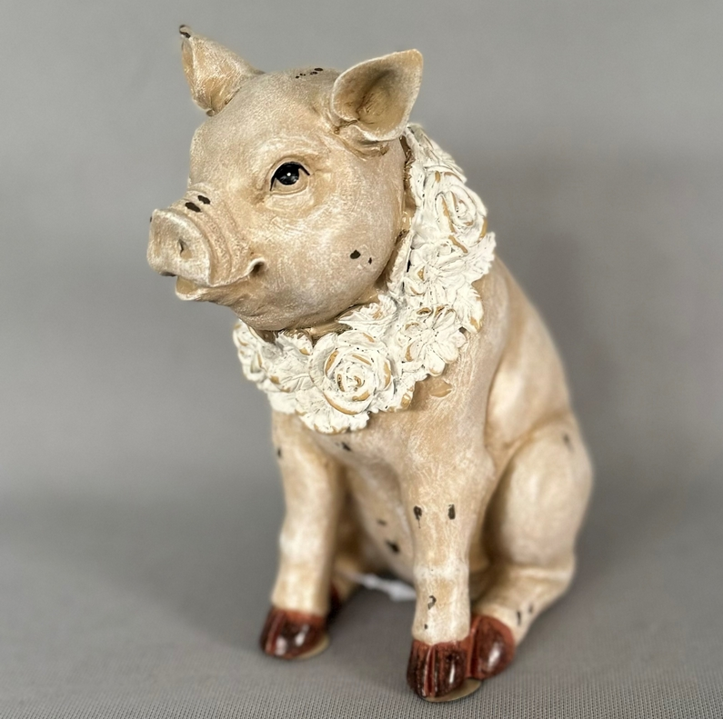 Figurine - Pig With Laurel