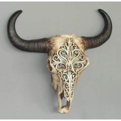 Carved Bulls Head