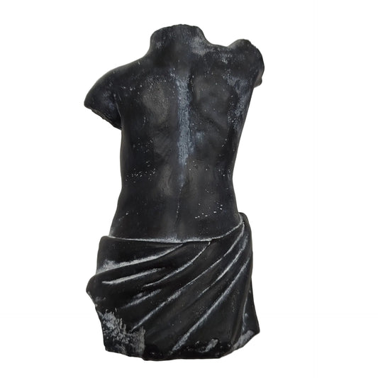 Statue - Black Wash Male Torso Bust