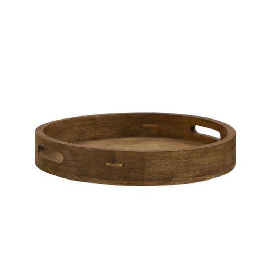 Wooden Round Tray With Handle. 40cm diameter