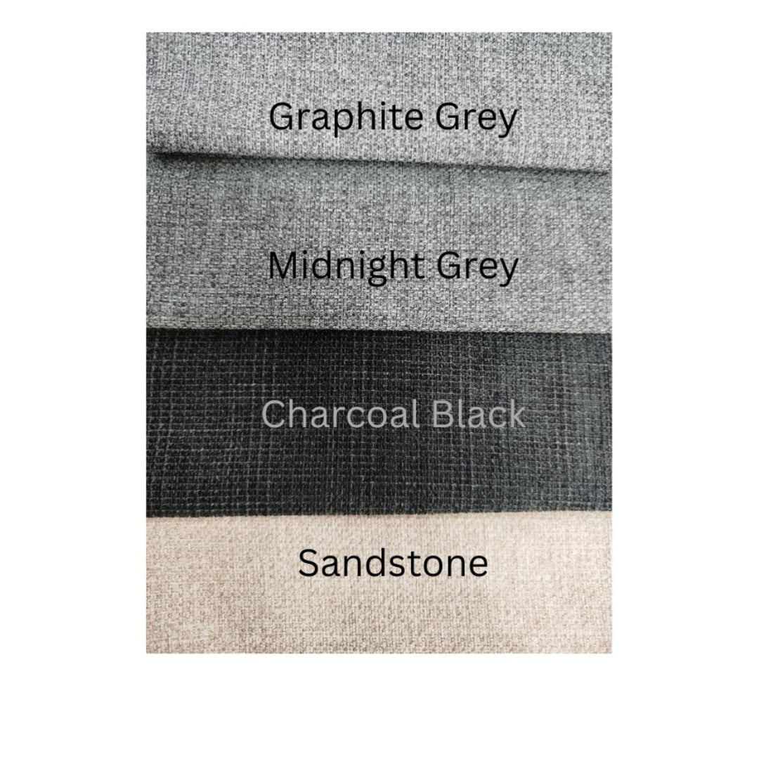 Headboard - Kingsland Charcoal Black Headboard - Single to Super King