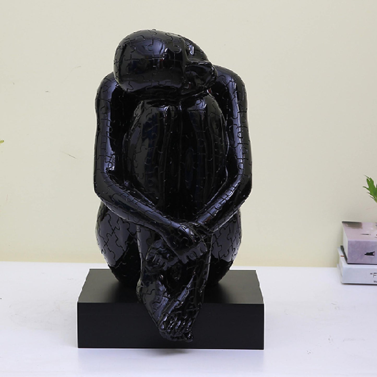 Jigsaw Lady Sculpture - Black