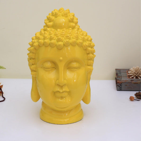 Buddha Head Yellow 40cm