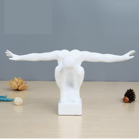 Diving Man White 43cm