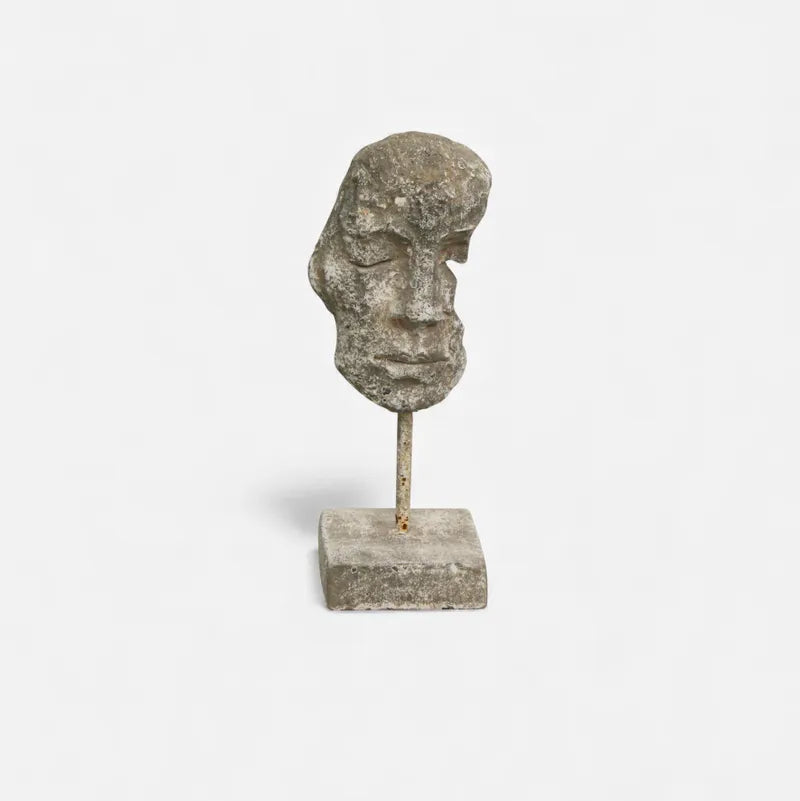 Sculpture - Eyes Closed Decor On Stand