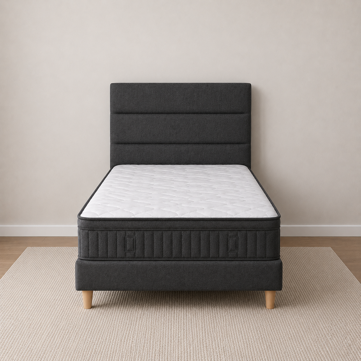 Georgia 3 Piece Bedroom Package in Midnight Grey