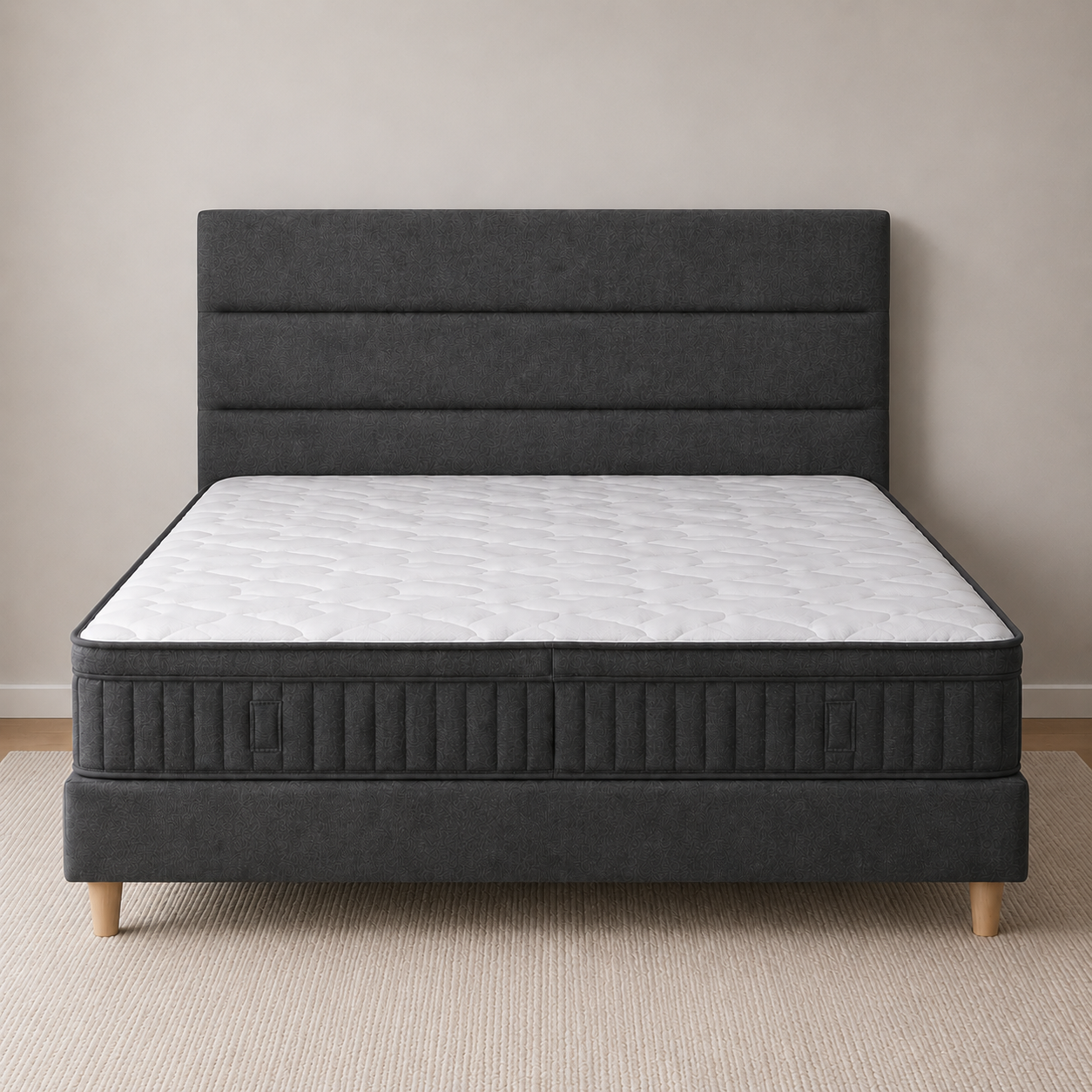 Georgia 3 Piece Bedroom Package in Midnight Grey