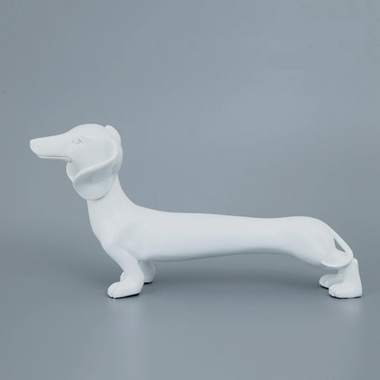 Dachshund 43cm white