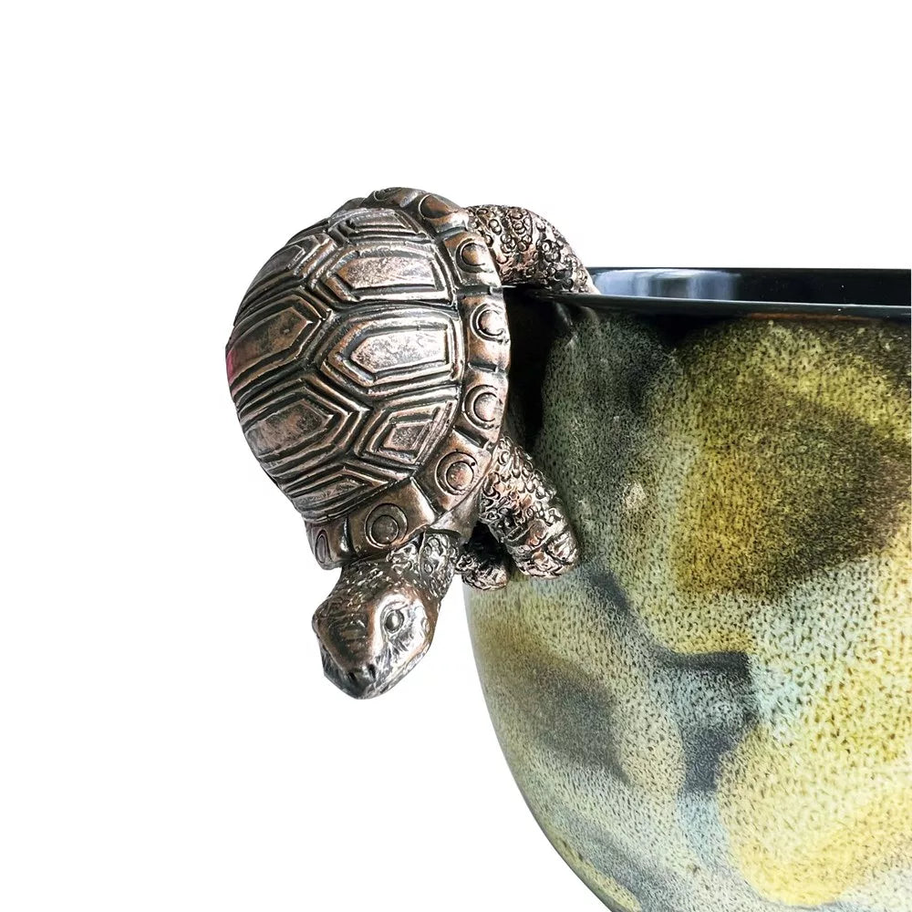 Tortoise Pot Hanger Gold
