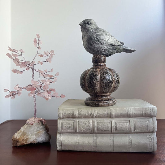Antique Stacking Books Decor - French White