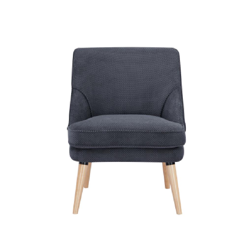 Halifax Occasional Chair - Dimpled Dark Grey