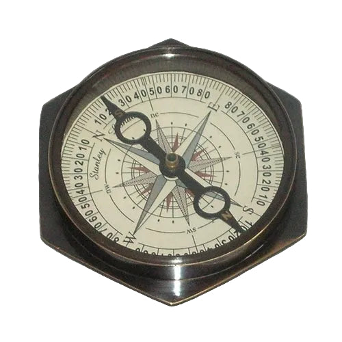 Compass With Hexagon Base