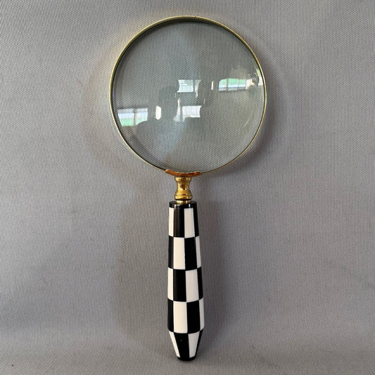 Magnifying glass Checkered Pattern 100mm