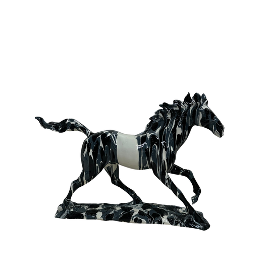 Paint Drip Galloping Horse