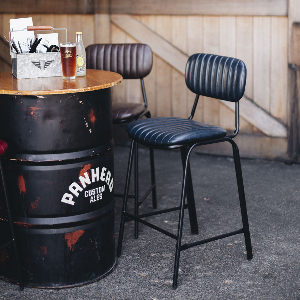 Bar Stool - Datsun Barstool Vintage Black