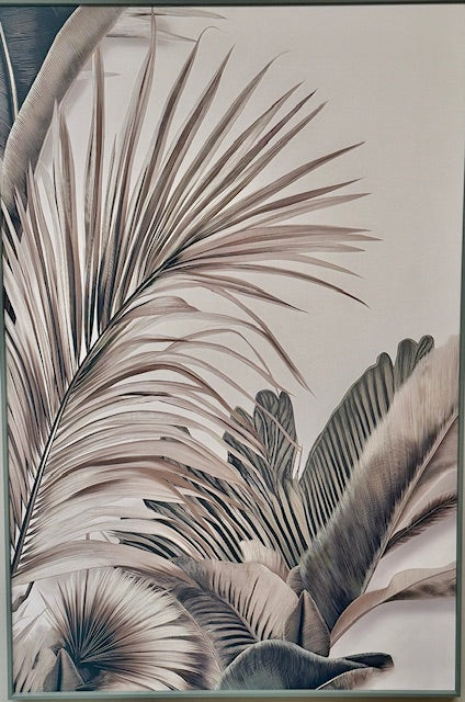 Framed Wall Art - Tropical leaves asst 60x80