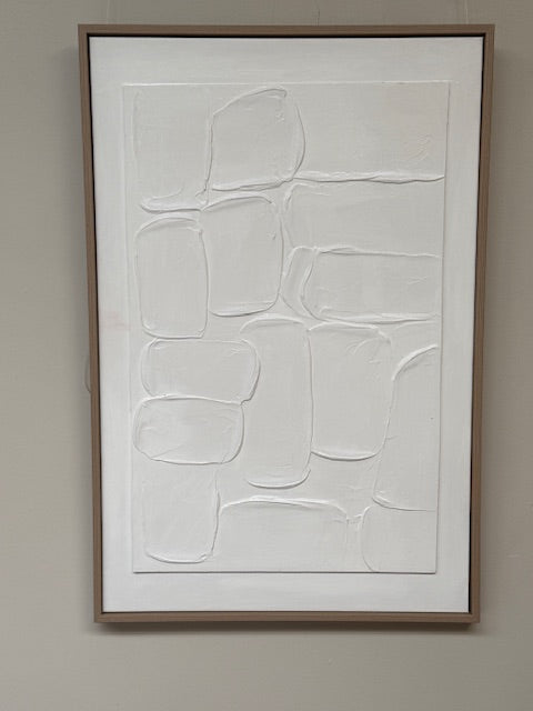 Framed Assorted White Rectangles 60cm x 90cm