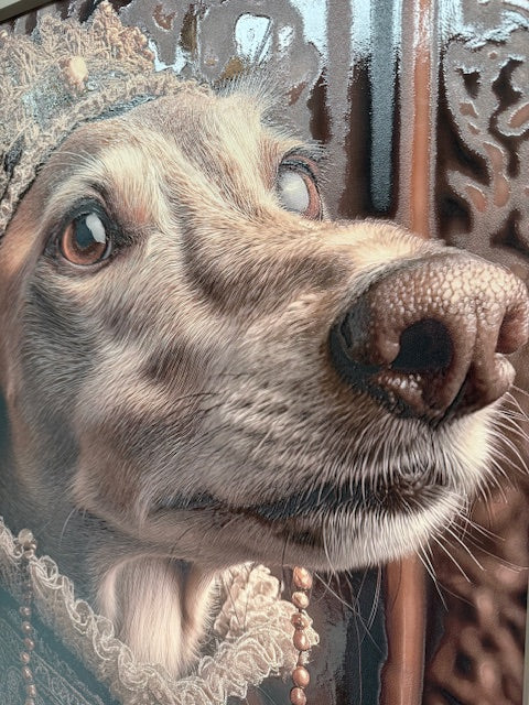 Framed Wall Art - Your Highness Dog 60cm x 80cm