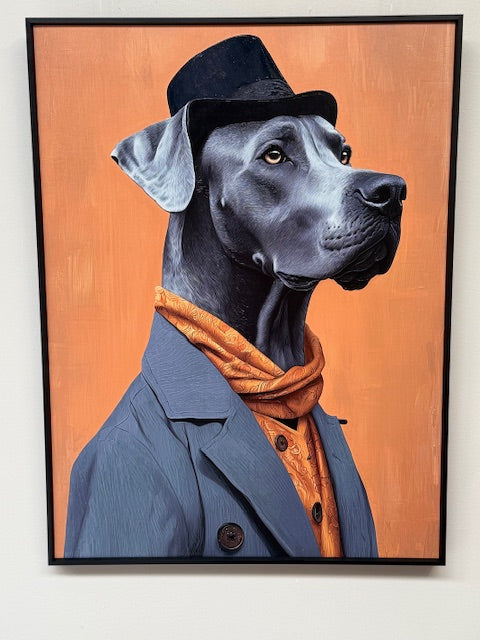 Framed Wall Art - The Great Dane 60cm x 80cm