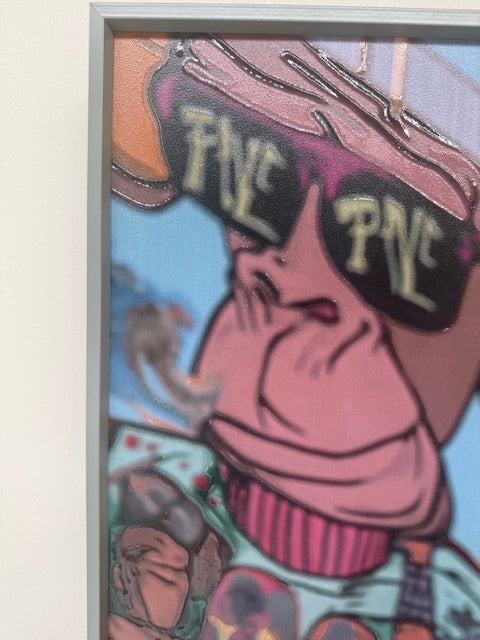 Framed Wall Art - The Hawaiian Chimp 60cm x 80cm