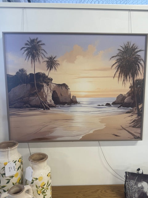 Framed Wall Art - Sunset Cove 90cm x 70cm