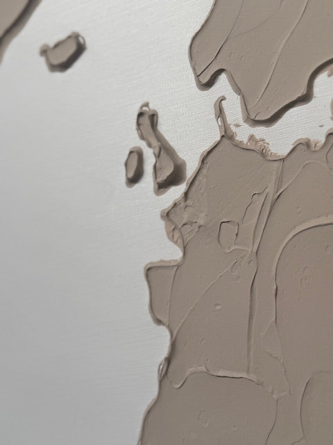 Framed World Map 80cm x 120cm