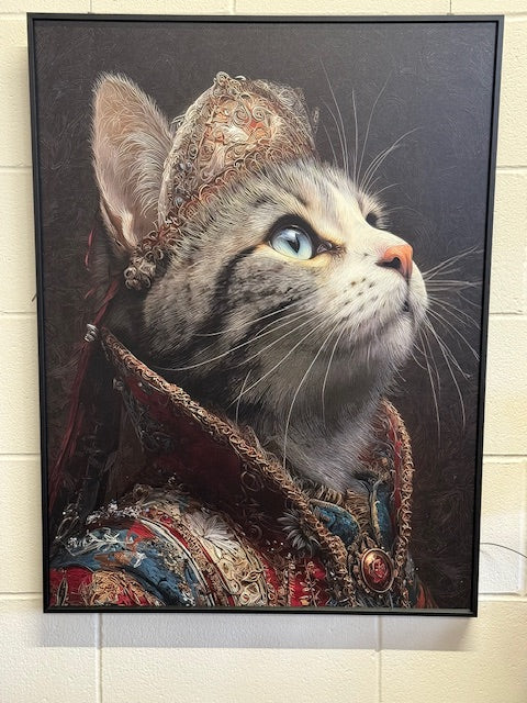 Framed The Royal Court Cat 60cm x 80cm