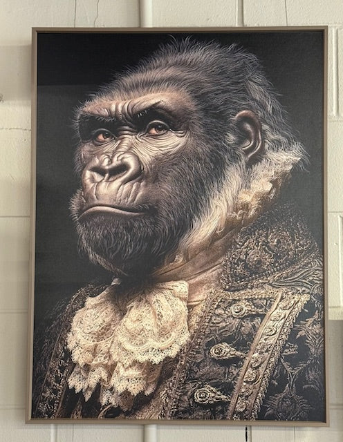 Framed Wall Art - The Victorian Gorilla  60cm x 80cm