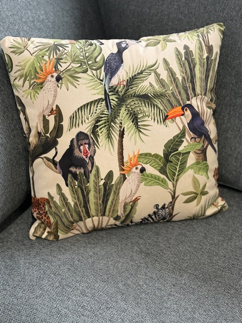 Cushion - Botanical Birds Cushion-Square