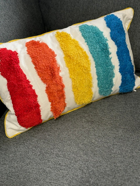 Cushion - Bright Lines Cushion- Rectangle