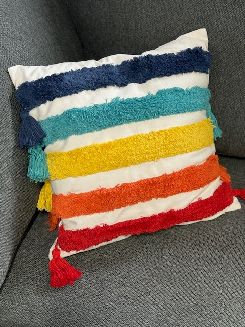 Cushion - Bright Lines Cushion- Square