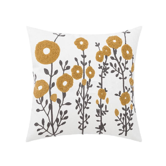 Cushion - Mustard Flower Cushion-Square