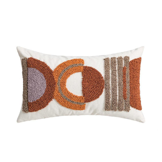 Cushion - Terracotta Shapes Cushion-Rectangle