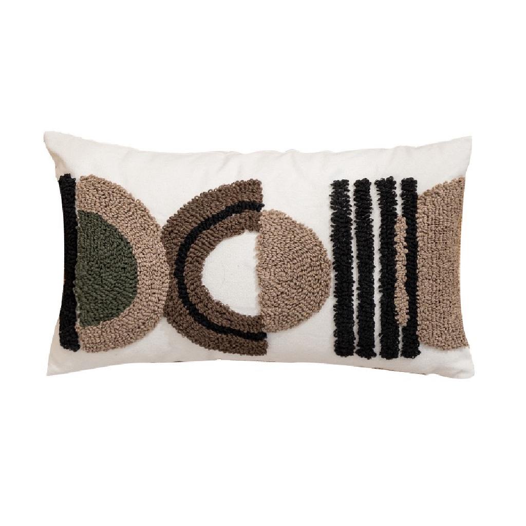 Cushion - Green/Tan Rectangle Cushion