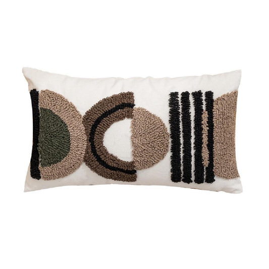 Cushion - Grey/Tan Rectangle Cushion