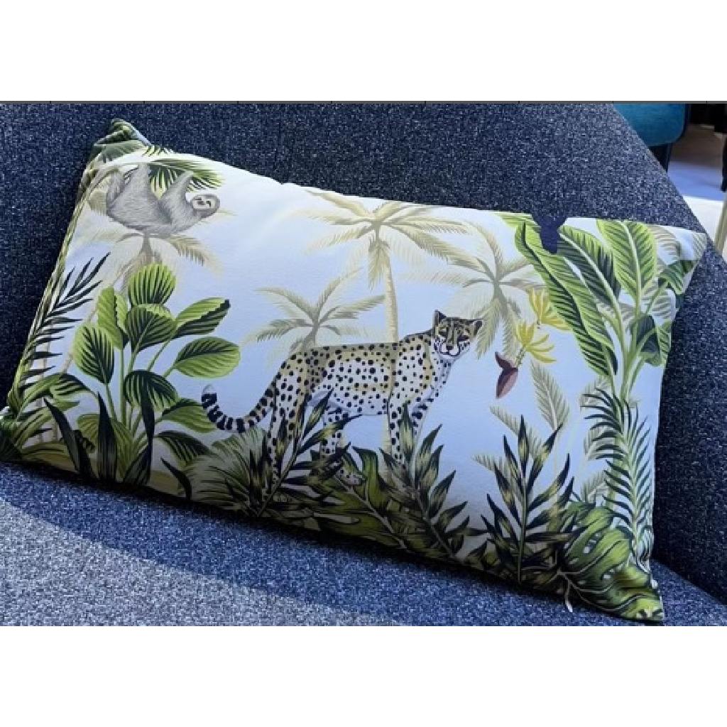 Cushion - Botanical Leopard Rectangle Cushion