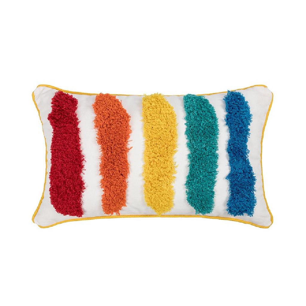 Cushion - Bright Lines Cushion- Rectangle