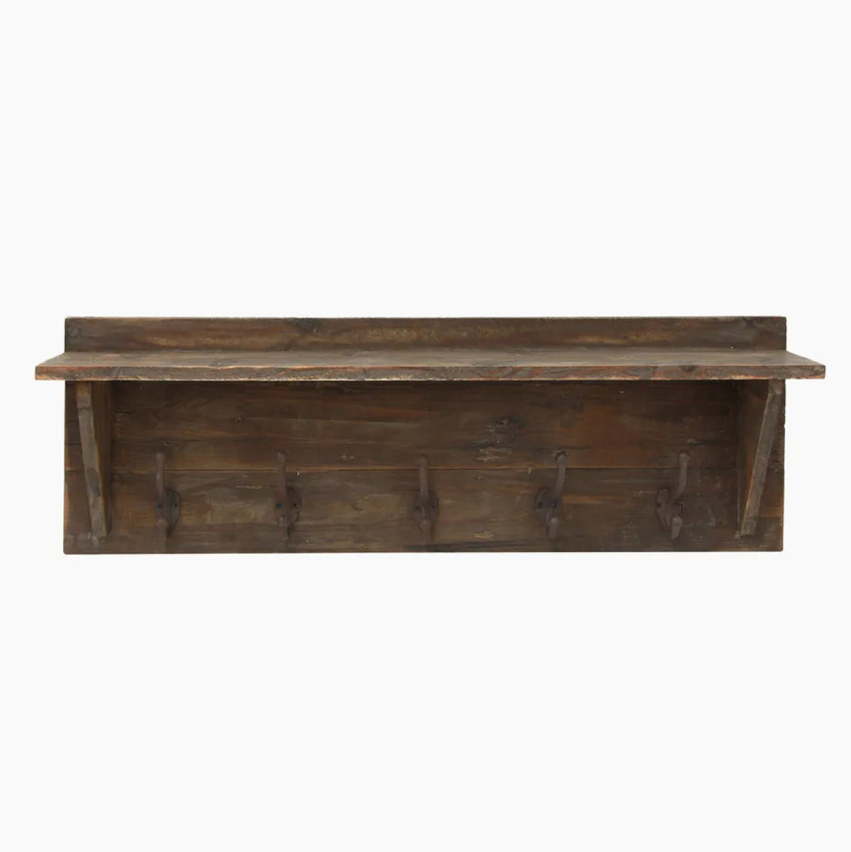 Wall Shelf With Hooks