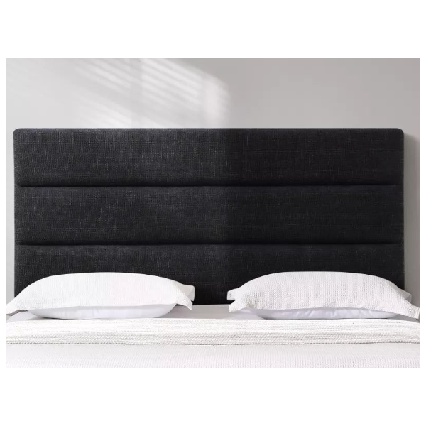Headboard - Kingsland Charcoal Black Headboard - Single to Super King