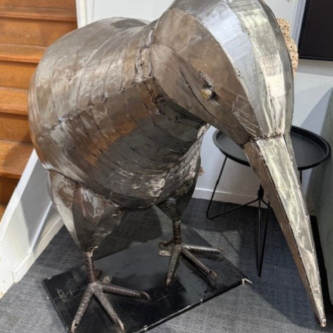 Outdoor Sculpture - Silver Kiwi