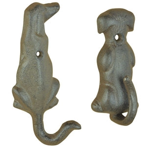 Coat Hook -Cast Iron Dog Tail Hook Assorted