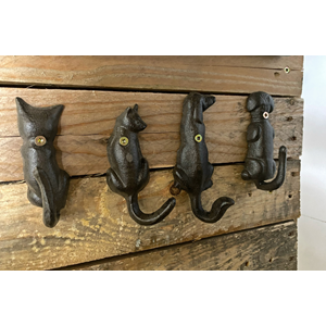 Coat Hook-Cast Iron Cat Tail Hook Assorted