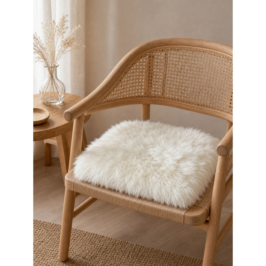 NZ Wool Seat Pad – Ivory